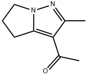 Ethanone, 1-(5,6-dihydro-2-methyl-4H-pyrrolo[1,2-b]pyrazol-3-yl)- (9CI) Struktur