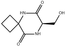 5,8-Diazaspiro[3.5]nonane-6,9-dione,7-(hydroxymethyl)-,(R)-(9CI) Struktur