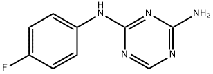 N-(4-FLUORO-PHENYL)-[1,3,5]TRIAZINE-2,4-DIAMINE Struktur