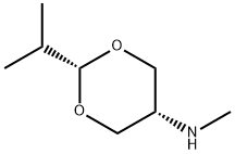 1,3-Dioxan-5-amine,N-methyl-2-(1-methylethyl)-,cis-(9CI) Struktur