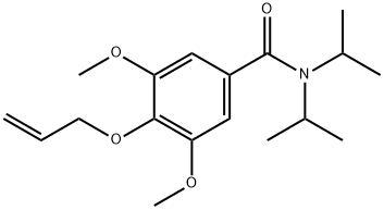 3,5-Dimethoxy-N,N-diisopropyl-4-(2-propenyloxy)benzamide Struktur