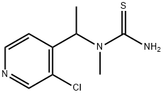 Thiourea,  N-[1-(3-chloro-4-pyridinyl)ethyl]-N-methyl- Struktur