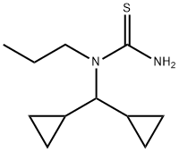 Thiourea,  N-(dicyclopropylmethyl)-N-propyl- Struktur