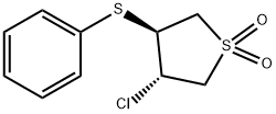 3-CHLORO-4-(PHENYLTHIO)TETRAHYDRO-1H-1LAMBDA6-THIOPHENE-1,1-DIONE Struktur