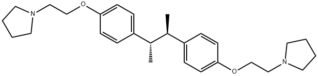 1,1'-[[(1R,2S)-1,2-Dimethylethylene]bis(p-phenyleneoxyethylene)]dipyrrolidine Struktur