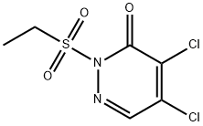 4,5-dichloro-2-ethylsulfonyl-pyridazin-3-one Struktur