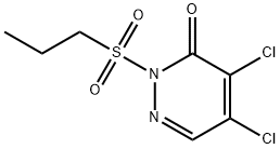 4,5-dichloro-2-propylsulfonyl-pyridazin-3-one Struktur