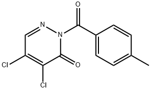 4,5-dichloro-2-(4-methylbenzoyl)pyridazin-3-one Struktur