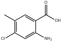 2-AMINO-4-CHLORO-5-METHYL-BENZOIC ACID Struktur