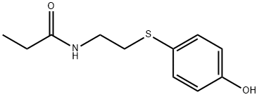 N-[2-(4-HYDROXYPHENYLSULFANYL)ETHYL]PROPIONAMIDE Struktur