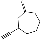 Cycloheptanone, 3-ethynyl- (9CI) Struktur