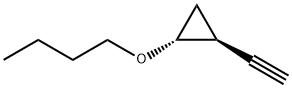 Cyclopropane, 1-butoxy-2-ethynyl-, trans- (9CI) Struktur