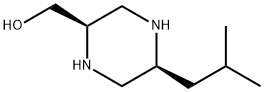 2-Piperazinemethanol,5-(2-methylpropyl)-,(2R-cis)-(9CI) Struktur