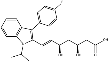 (-)-3S,5R-FLUVASTATIN SODIUM SALT Struktur