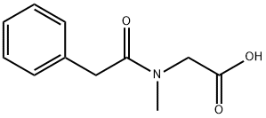 2-[Methyl(2-phenylacetyl)amino]acetic acid Struktur