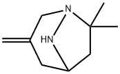 1,8-Diazabicyclo[3.2.1]octane,  7,7-dimethyl-3-methylene- Struktur