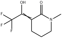 2-Piperidinone, 1-methyl-3-(2,2,2-trifluoro-1-hydroxyethylidene)- (9CI) Struktur