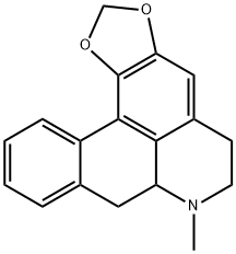 6,7,7a,8-Tetrahydro-7-methyl-5H-benzo[g]-1,3-benzodioxolo[6,5,4-de]quinoline Struktur