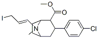 N-(3-iodopropen-1-yl)-2-carbomethoxy-3-(4-chlorophenyl)tropane Struktur