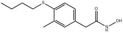 2-[4-(Butylthio)-3-methylphenyl]acetohydroxamic acid Struktur