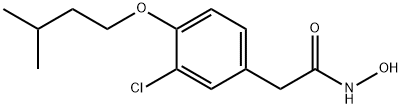 2-[3-Chloro-4-(isopentyloxy)phenyl]acetohydroxamic acid Struktur