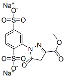 1H-Pyrazole-3-carboxylic acid, 1-(2,5-disulfophenyl) -4,5-dihydro-5-oxo, 3-methyl ester, disodium salt Struktur