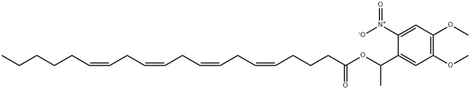 ARACHIDONIC ACID 1-(4,5-DIMETHOXY-2-NITROPHENYL)ETHYL ESTER Struktur