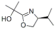 2-Oxazolemethanol,4,5-dihydro-alpha,alpha-dimethyl-4-(1-methylethyl)-,(4S)-(9CI) Struktur