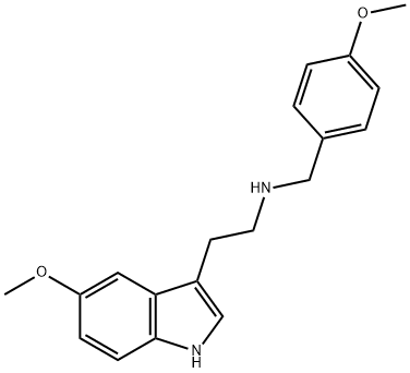 N-(4-methoxybenzyl)-N-[2-(5-methoxy-1H-indol-3-yl)ethyl]amine Struktur