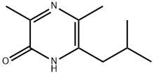 2(1H)-Pyrazinone,3,5-dimethyl-6-(2-methylpropyl)-(9CI) Struktur