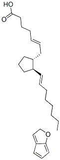 2H-Cyclopenta[b]furan, prosta-5,13-dien-1-oic acid deriv. Struktur