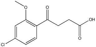 4-(4-CHLORO-2-METHOXYPHENYL)-4-OXOBUTYRIC ACID Struktur