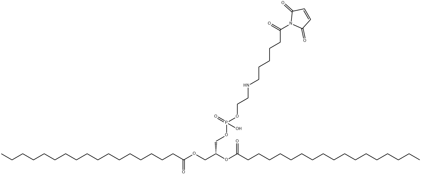 glyceryl distearate phosphorylethanolaminocaproylmaleimide Struktur