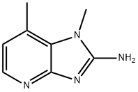 2-AMINO-1,7-DIMETHYLIMIDAZO(4,5-B)PYRIDINE Struktur