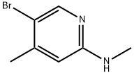 5-Bromo-N,4-dimethyl-2-pyridinamine Struktur