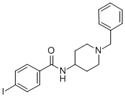 N-(N-benzylpiperidin-4-yl)-4-iodobenzamide Struktur