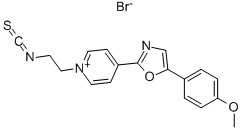 1-(2-ISOTHIOCYANATOETHYL)-4-[5-(4-METHOXYPHENYL)-2-OXAZOLYL]PYRIDINIUM BROMIDE Struktur