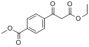 ETHYL 4-METHOXYCARBONYLBENZOYLACETATE Struktur