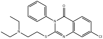 7-Chloro-2-[[2-(diethylamino)ethyl]thio]-3-phenylquinazolin-4(3H)-one Struktur