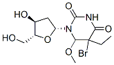 5-bromo-5-ethyl-6-methoxy-5,6-dihydro-2'-deoxyuridine Struktur