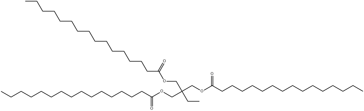 2-ethyl-2-[[(1-oxohexadecyl)oxy]methyl]propane-1,3-diyl bispalmitate Struktur