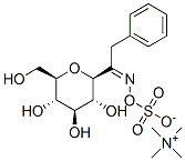 tetramethylammonium [alpha-(beta-D-glucopyranosyl)phenethylideneaminyl] sulphate Struktur