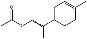 2-(4-methyl-3-cyclohexen-1-yl)propenyl acetate Struktur