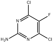 2-AMINO-4,6-DICHLORO-5-FLUOROPYRIMIDINE Struktur