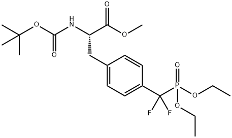 METHYL-N-BOC-4[(DIETHOXY-PHOSPHORYL)-DIFLUORO]METHYL PHENYLALANINE Struktur