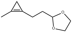 1,3-Dioxolane,  2-[2-(2-methyl-1-cyclopropen-1-yl)ethyl]- Struktur