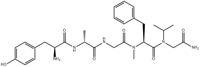 tyrosyl-alanyl-glycyl-(methyl)phenylalanyl-glycine-(N-isopropyl)amide Struktur