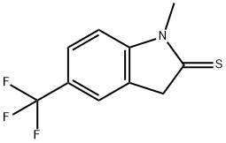 2H-Indole-2-thione,  1,3-dihydro-1-methyl-5-(trifluoromethyl)- Struktur