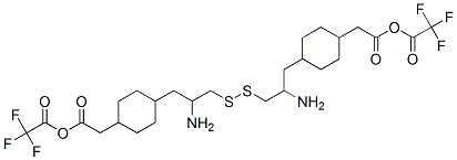 1,1'-dithiobis(2-amino-3-(4-(carboxymethyl)cyclohexyl)propane) bis(trifluoroacetate) Struktur