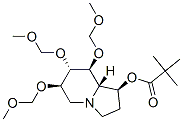 Propanoic acid, 2,2-dimethyl-, octahydro-6,7,8-tris(methoxymethoxy)-1-indolizinyl ester, 1S-(1.alpha.,6.beta.,7.alpha.,8.beta.,8a.beta.)- Struktur